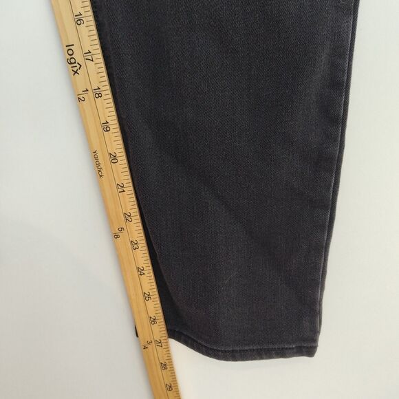 NWT Old Navy Jeans Women's Size 8 Black Mid-rise Boyfriend Built-In Warm - Picture 5 of 12